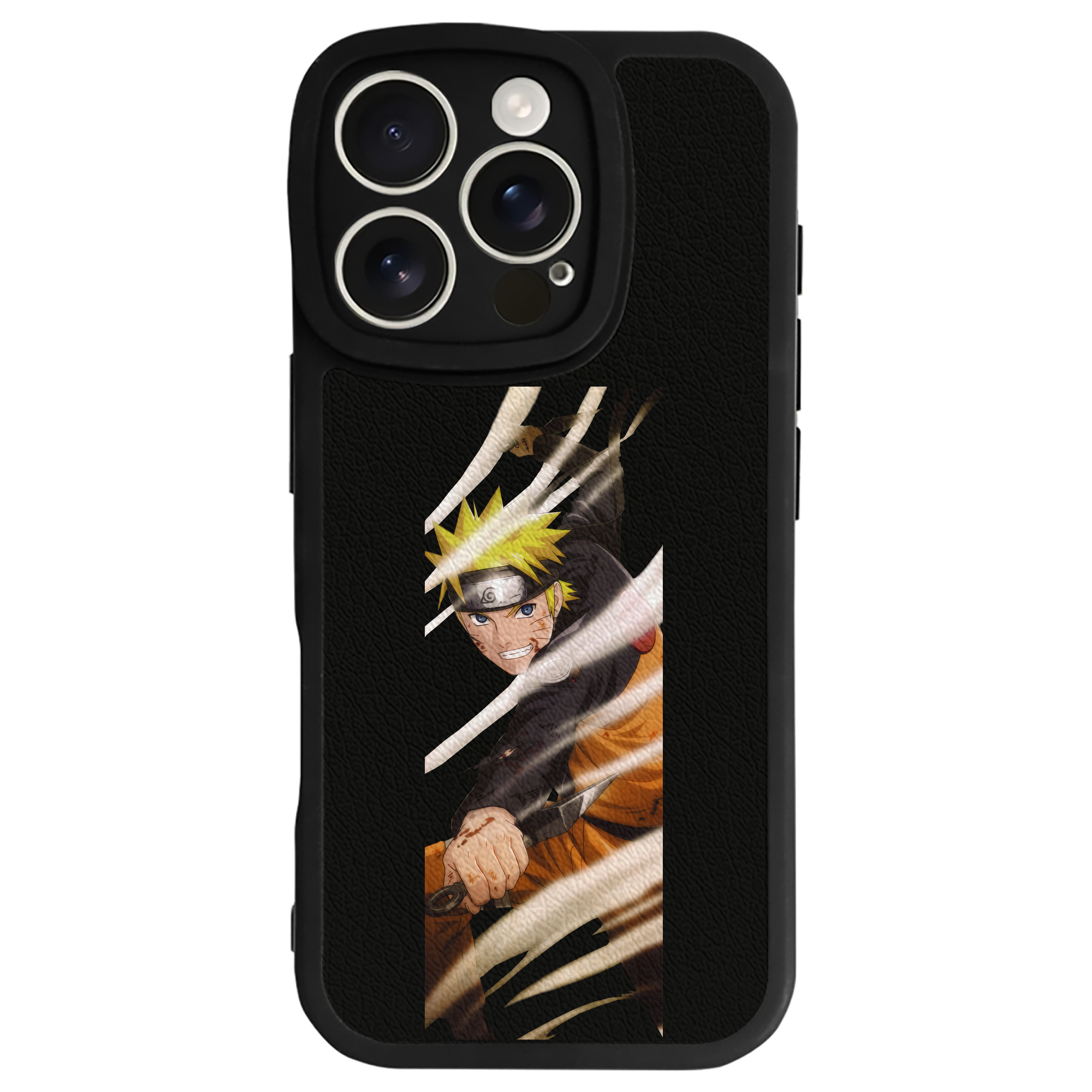 （画像用） NARUTO -ナルト- うずまき ナルト Uzumaki Naruto 【iPhone 16シリーズ対応】シリコンスマホケース（レザー調） 材質：シリコン